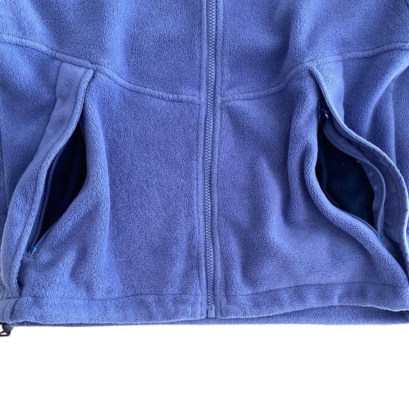 COLUMBIA Women's Medium Core Interchange FLEECE JACKET Blue Full Zip Soft Warm - Picture 6 of 12
